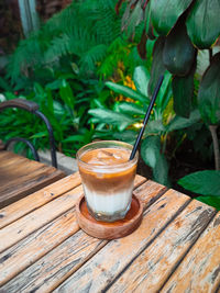 Close-up of drink on table