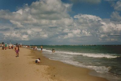 Tourists enjoying at beach