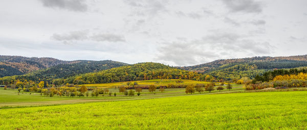 Scenic view of landscape against sky