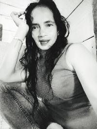 Portrait of woman smiling