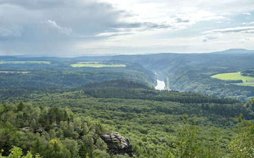 Scenic view of landscape against sky