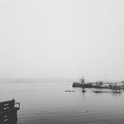 Boats in calm sea