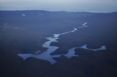 Aerial view of landscape