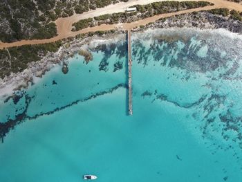 Aerial view of sea