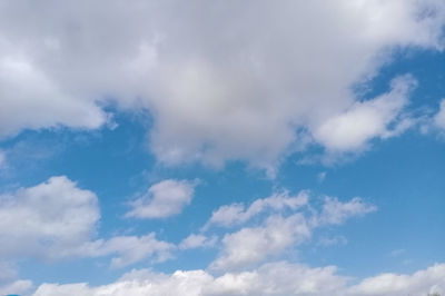 Low angle view of clouds in sky