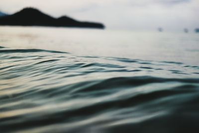 Surface level of sea against sky