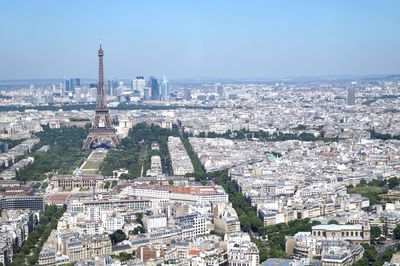 Aerial view of paris