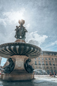 Low angle view of statue