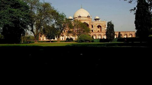 Low angle view of historical building