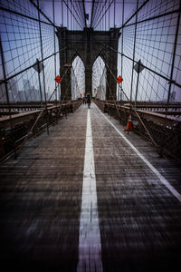 Footbridge over river