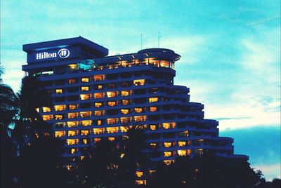 Low angle view of building against sky