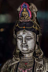 Close-up of religious statue