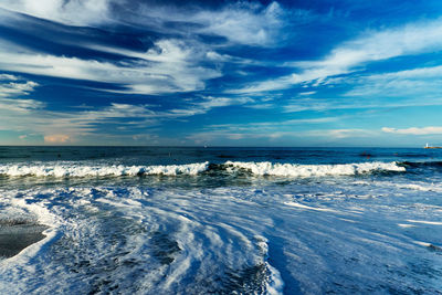 Scenic view of sea against sky