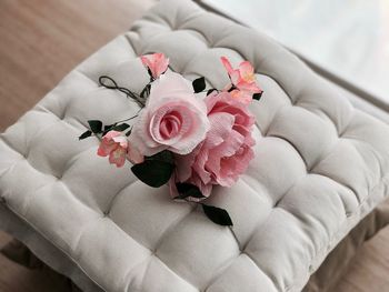 Close-up high angle view of rose