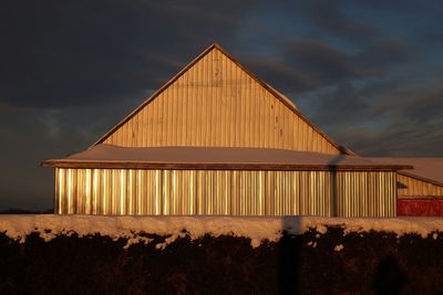 Built structure against cloudy sky