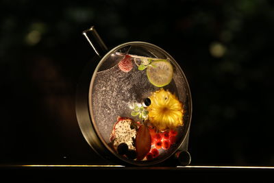 Close-up of fruits on table