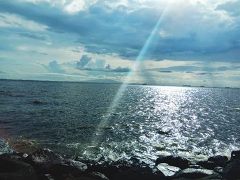 Scenic view of sea against sky