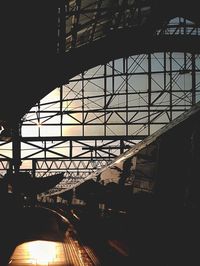 Train at railroad station