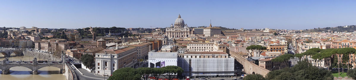 Aerial view in rome