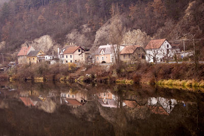 Abandoned houses in town