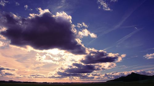 Low angle view of clouds in sky