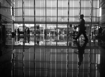People walking at airport