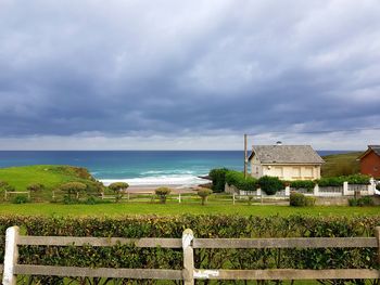 Scenic view of sea against sky