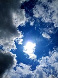 Low angle view of clouds in sky