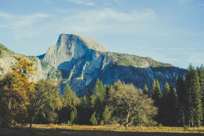 Scenic view of yosemite against sky