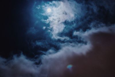 Full frame shot of moon at night