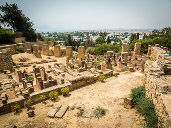 View of old ruins against sky