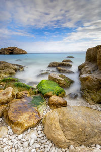 Scenic view of sea against sky