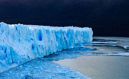 Scenic view of sea during winter