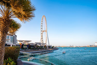 Ain dubai, the biggest ferris wheel in the world.