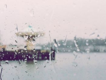 Rain drops on glass