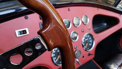 Close-up of vintage car