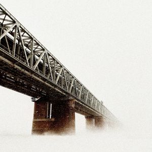 Low angle view of bridge against clear sky