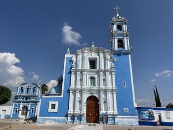 Low angle view of church against sky