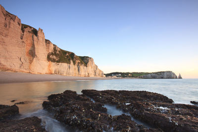 Rock formations at seaside