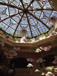 Low angle view of ceiling