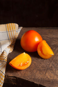 Close-up of fruits on table