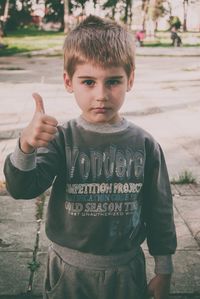 Portrait of cute boy