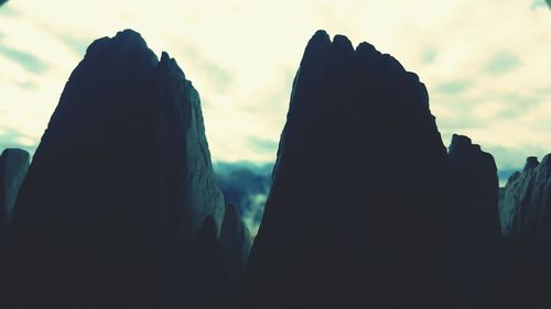 Low angle view of cloudy sky