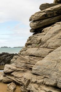 Cliff against sky