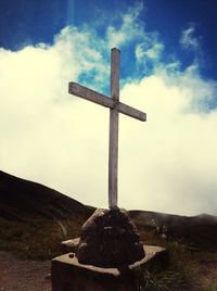 Low angle view of church against sky