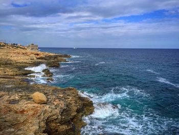 Scenic view of sea against sky