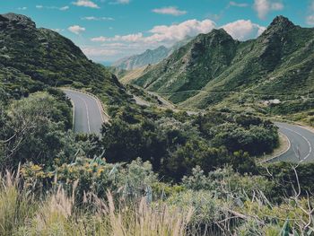 Scenic view of mountains