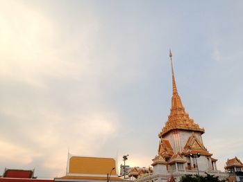 Low angle view of buildings against sky