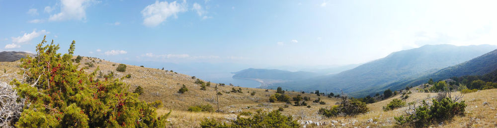 Panoramic view of landscape against sky