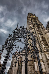 Low angle view of historical building against sky